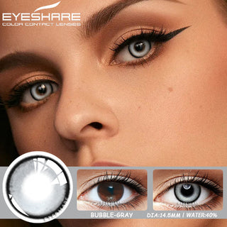 EYESHARE Color Contact Lenses for Eyes 2pcs Natural Brown Contact Lenses Gray Blue Lenses Yearly Beautiful Pupil Contact Lenses Alodia Store