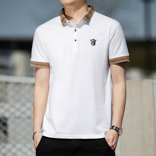 100% Cotton Breathable Brand Polo Shirts Men's Clothing Summer Tops Short Sleeve Casual Cotton Luxury Quality Fashion Clothes alodia store