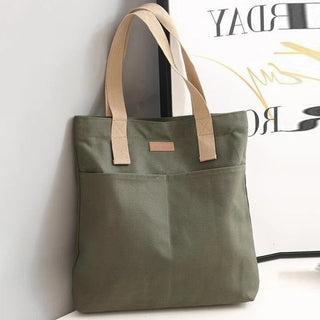 Women's Tote Bag Canvas Sewing Thread Large Capacity Alodia Store