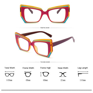 Cat Eye Glasses Blue Light Blocking Women Designers Eyeglasses Optical Spectacle Computer Eye Protection Glass Fashion Eyewear Alodia Store