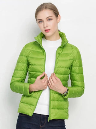 Women Winter Coat 2023 New Ultra Light White Duck Down Alodia Store