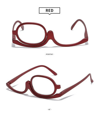 Women Magnifying Glasses Makeup Reading Glass Folding Eye Make Up Reading Glass PC Frame +1.0~+4.0 Resin Lens gafas de sol Alodia Store