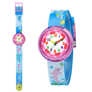 Cartoon bee flower watch children fashion casual unicorn pony kids quartz watches for student boys girls clock girl watch Alodia Store