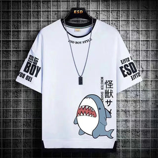 2022 New Men's T Shirts Japan Fashion Short Sleeve T Shirts Men Casual Summer Men Clothing Harajuku Print Graphic T Shirts Men Alodia Store