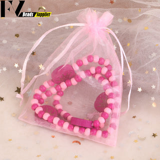 33 Style Colorful Wooden Cute Animal Flower Cartoon Children's Necklace Bracelet Girl's Child Jewelry Kids Toys Birthday Gifts Alodia Store