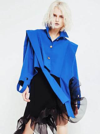 DEAT 2023 Autumn Women's Coat New Fashion Turn-down Collar Solid Alodia Store