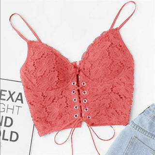 Strap Vest Zip Back Camisole Push Up Bralet Alodia Store