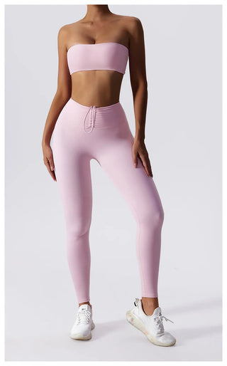 Yoga Set 2 Piece High Waist Leggings Sports Bra Women's Tracksuit Gym Workout Push Up Running Clothes Sportswear Fitness Suit Alodia Store