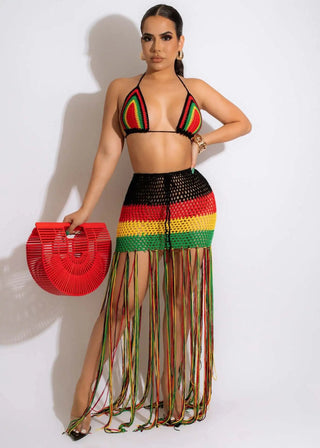 Bodyconclothes Colorful Hand Crochet Two Piece Set Alodia Store