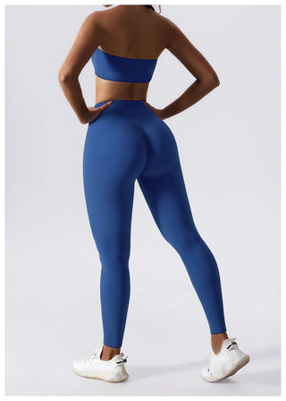 Yoga Set 2 Piece High Waist Leggings Sports Bra Women's Tracksuit Gym Workout Push Up Running Clothes Sportswear Fitness Suit Alodia Store