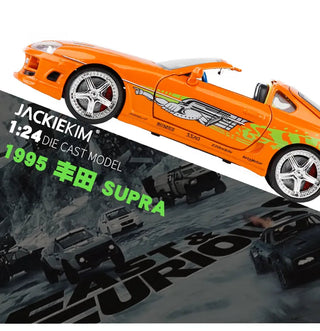 Fast and Furious Brian’s 1995 Toyota Supra High Simulation Diecast Metal Alloy Model Car kids Toy Gift Collection J187 Alodia Store