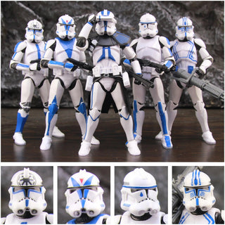 Star Wars 104th 212th 442nd 332nd 501st 6" Action Figure ARC ARF Trooper Shock Asohka Commander Phase 2 Episode II Clone Toys Alodia Store