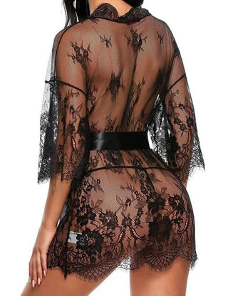 Women's Robe Lace Bridesmaid Gown Sexy Alodia Store