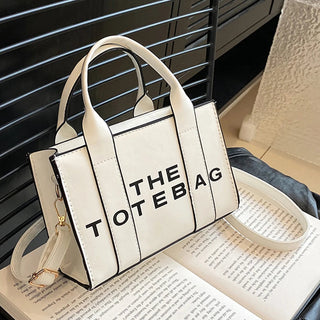Women Tote Bag Contrast Letters Fashion Ladies Alodia Store