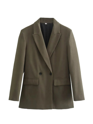 TRAF 2024 Long Sleeve Blazers for Women Coat Alodia Store