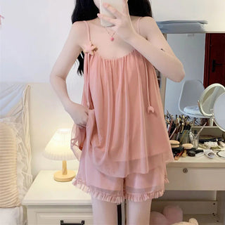 Long-sleeved Sexy Lace Home Clothes Night Gown Sleep Dress Alodia Store