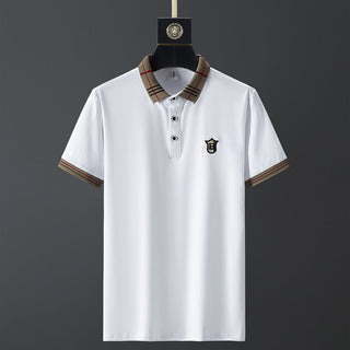 100% Cotton Breathable Brand Polo Shirts Men's Clothing Summer Tops Short Sleeve Casual Cotton Luxury Quality Fashion Clothes alodia store