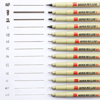 Manga Markers Needle Pen Art Hand-painted Sketch Pens Stationery Set alodia store