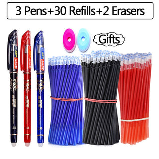 30 Pcs/set 0.35mm Kawaii Erasable Pens for Writing Notebooks Girls Cute alodia store