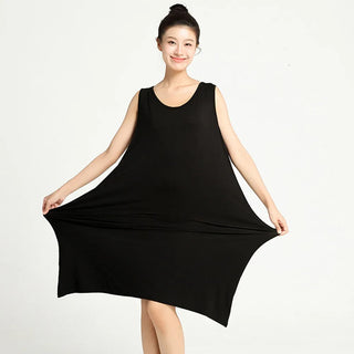 3XL-6XL  Modal Bamboo Fiber Thin Nightdress 2023 Sleeveless Nightgown Alodia Store