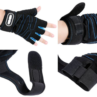 Gym Gloves Heavyweight Sports Exercise Weight Lifting Gloves Half Finger Body Building Training Sport Workout Gloves for Unisex Alodia Store