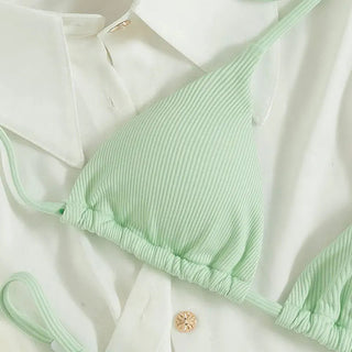 2024 Special Pit Stripe Fabric Bikini Set ALODIA STORE
