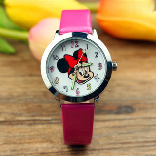 8 Candy Colors Fashion Colorful Watch Girls Children Cartoon Clock Mickey Cute Watches Lovely Relogio Kids Watches Men Reloj Alodia Store