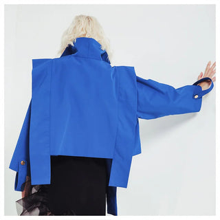 DEAT 2023 Autumn Women's Coat New Fashion Turn-down Collar Solid Alodia Store