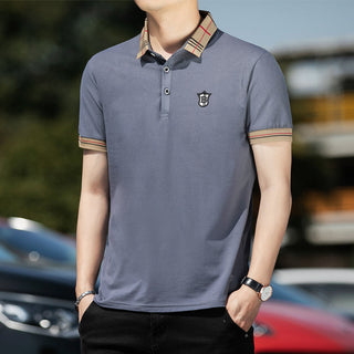 100% Cotton Breathable Brand Polo Shirts Men's Clothing Summer Tops Short Sleeve Casual Cotton Luxury Quality Fashion Clothes alodia store
