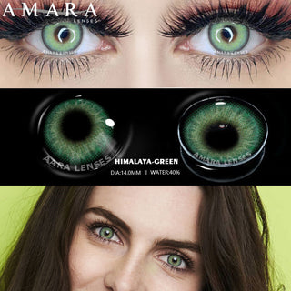 AMARA 1 Pair Color Contact Lenses for Eyes Natural Brown Lenses Beauty Fashion Monet lense Blue Lenses Green Eye Contact Alodia Store
