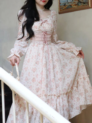 pink floral dress Alodia Store