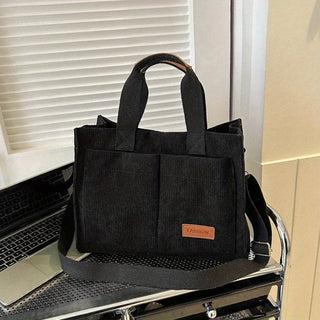 Women's Corduroy Tote Bag Large Capcity Handbags for Women Alodia Store