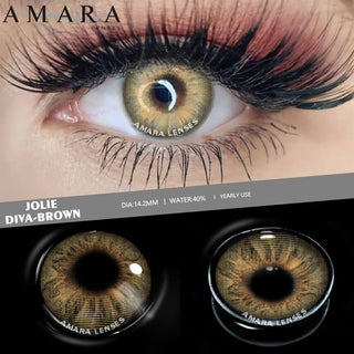 AMARA 1 Pair Colored Contact Lenses Natural Look Brown Eye Lenses Gray Contact Blue Lenses Fast Delivery Green Eye Alodia Store