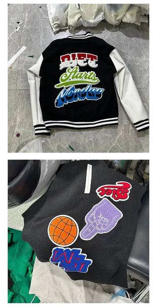 printed vibe style high quality men's and women's loose baseball uniforms couple Alodia Store