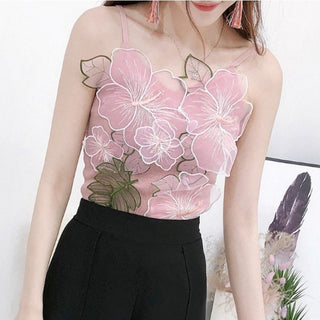 Vintage flower CropTop Patchwork Tank alodia store