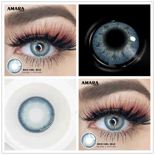 AMARA 1 Pair Color Contact Lenses for Eyes Natural Brown Lenses Beauty Fashion Monet lense Blue Lenses Green Eye Contact Alodia Store