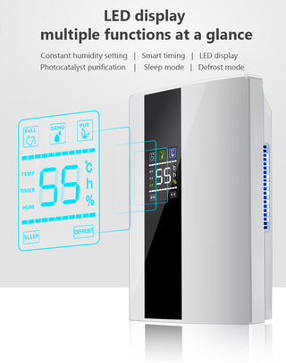 2.2L Intelligent Remote Dehumidifier Air Dryer Purifier Humidity-control Defrost Automatic Shut-down Moisture Absorption machine ALODIA STORE