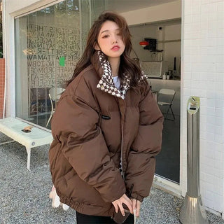 2023 women's parka coat fashion basic cotton down jacket winter Alodia Store