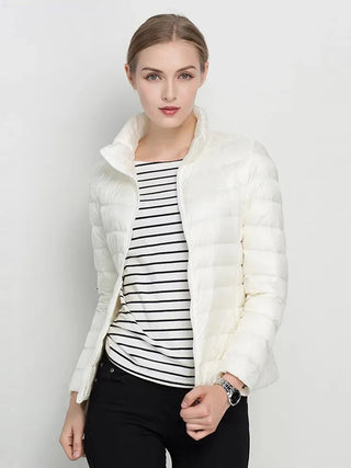 Women Winter Coat 2023 New Ultra Light White Duck Down Alodia Store