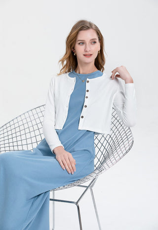 2023 clothes cardigan and near Ankle Length long dress nature fiber alodia store