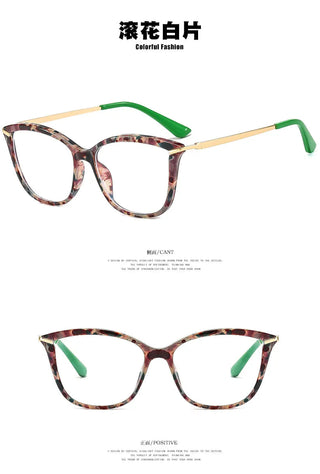 Anti Blue Light Blocking Cat Eye Oculos Mujer Glass Women Fashion Luxury Designer Optical TR90 Eyeglasses Frame Classic Eyewear Alodia Store