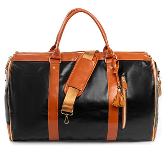 2024 Fashion Large PU Folding Suit Storage Bag Women High Capacity Luggage Alodia Store