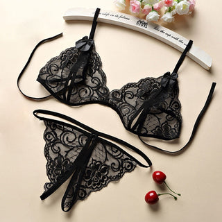 Sexy Dress Female Sleepwear Women Lace See Through Erotic Lingerie Open Bra Crotchless Costume Teddy Night Dress Women's Pajamas Alodia Store