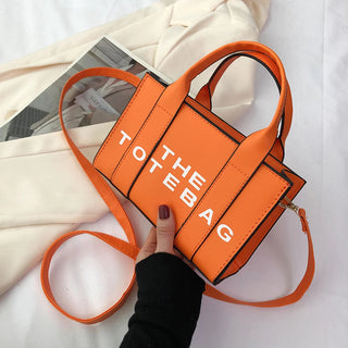 Women Tote Bag Contrast Letters Fashion Ladies Alodia Store