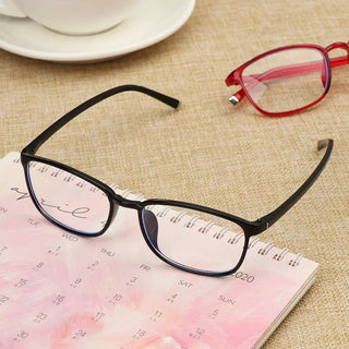 Eye Strain Ultralight PC Frame Anti Blue Rays Presbyopia Eyeglasses Flat Mirror Eyewear Spectacle Frames Reading Glasses Alodia Store