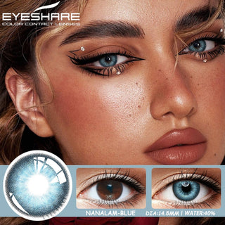 EYESHARE Color Contact Lenses for Eyes 2pcs Natural Brown Contact Lenses Gray Blue Lenses Yearly Beautiful Pupil Contact Lenses Alodia Store