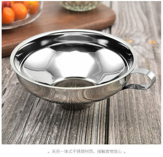Stainless steel wide-mouth funnel jam salad dressing funnel large multi-function wine leak oil leak kitchen accessories gadgets Alodia Store