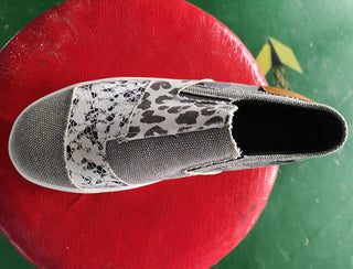 Women Canvas Shoes Fashion Snake Printed Luxury Flats Shoes alodia store