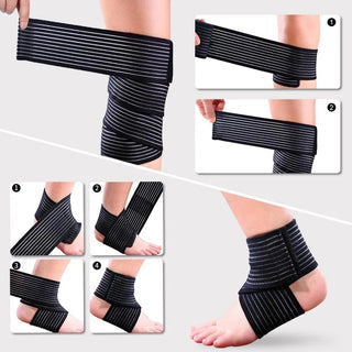 1Pcs Elastic Compression Knee Bandages Fitness Pressurized Straps for Gym Weight Lifting Squats Leg Compression Training Wraps Alodia Store