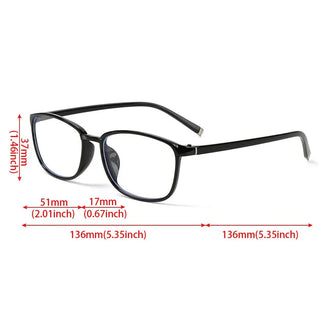 Eye Strain Ultralight PC Frame Anti Blue Rays Presbyopia Eyeglasses Flat Mirror Eyewear Spectacle Frames Reading Glasses Alodia Store